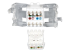 N238-001-WH-TF - Eaton Tripp Lite Series Cat6 / Cat5e Keystone Jack, 180-Degree Toolless - Tillbaka