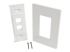 N080-102 - Eaton Tripp Lite Series Single-Gang 2-Port Wall Plate Keystone Cat5/Cat6 USB HDMI Dport RCA - Flera vinklar