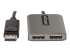 MST14DP122DP - StarTech.com 2-Port DisplayPort MST Hub, Dual 4K 60Hz, DP to 2x DisplayPort Monitor Adapter, DP 1.4 Multi-Monitor Video Adapter w/ 1ft Built-in Cable, USB Powered, Windows Only - Framsidan
