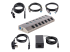 5G7AIBS-USB-HUB-EU - StarTech.com 7-Port Self-Powered USB-C Hub with Individual On/Off Switches, USB 3.0 5Gbps Expansion Hub w/Power Supply, Desktop/Laptop USB-C to USB-A Hub, 7x BC 1.2 (1.5A), USB Type C Hub - Vänster vinkel