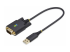 1P1FFC-USB-SERIAL - StarTech.com 1ft (30cm) USB to Serial Adapter Cable, COM Retention, RS232 - Höger vinkel
