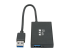 U360-004-4A-AL - Eaton Tripp Lite series USB 3.0 Hub SuperSpeed Slim 4 USB-A Ports 5Gbps Compact Aluminum - Vänster sida