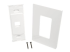 N080-101 - Eaton Tripp Lite Series Single-Gang 1-Port Wall Plate Keystone Cat5/Cat6 USB HDMI Dport RCA - Flera vinklar