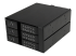 HSB3SATSASBA - StarTech.com Flyttbart hyllfritt bakpanelställ i aluminium med hot swap-funktion för tre 3,5" SAS II/SATA III – 6 Gbps HDD - Höger vinkel