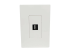 N080-101 - Eaton Tripp Lite Series Single-Gang 1-Port Wall Plate Keystone Cat5/Cat6 USB HDMI Dport RCA - Framsidan