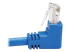 N204-015-BL-DN - Eaton Tripp Lite Series Down-Angle Cat6 Gigabit Molded UTP Ethernet Cable (RJ45 Right-Angle Down M to RJ45 M), Blue, 15 ft. - Närbild