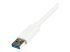 USB31000SPTW - StarTech.com USB 3.0 to Gigabit Ethernet Adapter NIC w/ USB Port (White) - Höger vinkel