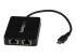 US1GC301AU2R - StarTech.com USB-C till dubbel Gigabit Ethernet-adapter med USB-port (Type-A) - Höger vinkel
