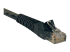 N201-006-BK - Eaton Tripp Lite Series Cat6 Gigabit Snagless Molded (UTP) Ethernet Cable (RJ45 M/M), PoE, Black, 6 ft. (1.83 m) - Vänster vinkel