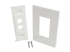 N080-102 - Eaton Tripp Lite Series Single-Gang 2-Port Wall Plate Keystone Cat5/Cat6 USB HDMI Dport RCA - Flera vinklar