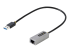 USB31000S2 - StarTech.com USB till Ethernet-adapter, USB 3.0 till 10/100/1000 Gigabit Ethernet LAN-omvandlare för bärbara datorer, 30 cm ansluten kabel, USB till RJ45-adapter, NIC-adapter, USB-nätverksadapter - Höger vinkel