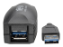 U330-05M - Eaton Tripp Lite Series 5M USB 3.0 SuperSpeed Active Extension Repeater Cable A M/F 16ft 16' 5 Meter - Närbild