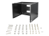 WALLMOUNT8 - StarTech.com 8U&nbsp;väggmonterat rack&nbsp;- 35 cm djupt&nbsp;(Lågprofil)&nbsp;- 19-tums väggmonterat patchpanelfäste för grund server&nbsp;och IT-utrustning,&nbsp;nätverksswitchar&nbsp;- 36 kg vikt-&nbsp;kapacitet, svart - Höger vinkel