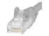 N6PATCH75GR - StarTech.com Cat6-patchkabel med hakfria RJ45-kontakter – 22,8 m, grå - Närbild