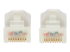 N261AB-005-WH - Eaton Tripp Lite Series Safe-IT Cat6a 10G Snagless Antibacterial UTP Ethernet Cable (RJ45 M/M), PoE, White, 5 ft. (1.52 m) - Närbild