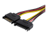 DSATPMOLP4 - StarTech.com Dual SATA to LP4 Power Doubler Cable Adapter, 2 SATA to 4 Pin LP4 Internal PC Peripheral Power Supply Connector, SATA Y Cable, Male/Female, 18 AWG Wire, 9 Amps at 12V (108W) - Närbild