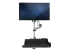 WALLSTSI1 - StarTech.com Wall Mount Workstation, Articulating Standing Desk w/ Ergonomic Height Adjustable Monitor Arm & Padded Keyboard Tray, 34" VESA Display, Foldable Wall Mounted Sit Stand Desk - Framsidan