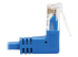 N204-S03-BL-UD - Eaton Tripp Lite Series Up/Down-Angle Cat6 Gigabit Molded Slim UTP Ethernet Cable (RJ45 Up-Angle M to RJ45 Down-Angle M), Blue, 3 ft. - Närbild