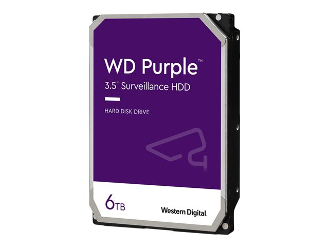 WD Purple Surveillance Hard Drive WD60PURZ - Hårddisk - 6 TB - inbyggd