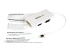 MDP2VGDVHDW - StarTech.com Travel A/V Adapter: 3-in-1 Mini DisplayPort to VGA DVI or HDMI Converter - Vänster vinkel
