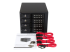 HSB4SATSASBA - StarTech.com Flyttbart hyllfritt bakpanelställ i aluminium med hot swap-funktion för fyra 3,5" SAS II/SATA III - Framsidan