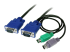 SVECON6 - StarTech.com 3-in-1 Ultra Thin PS/2 KVM Cable - Höger vinkel
