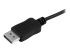 CDP2DPMM6B - StarTech.com 6ft/1.8m USB C to DisplayPort 1.2 Cable 4K 60Hz, USB-C to DisplayPort Adapter Cable HBR2, USB Type-C DP Alt Mode to DP Monitor Video Cable, Works with Thunderbolt 3, Black - Närbild