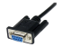SCNM9FM1MBK - StarTech.com 1 m svart DB9 RS232 seriell nollmodemskabel F/M - Höger vinkel