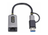 C21GA-USB-ETHERNET - StarTech.com USB-C to Ethernet Adapter w/USB-A Adapter, Realtek RTL8153B - Framsidan