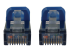 N262-S15-BL - Eaton Tripp Lite Series Cat6a 10G Snagless Shielded Slim STP Ethernet Cable (RJ45 M/M), PoE, Blue, 15 ft. (4.6 m) - Närbild
