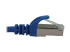 N262-S01-BL - Eaton Tripp Lite Series Cat6a 10G Snagless Shielded Slim STP Ethernet Cable (RJ45 M/M), PoE, Blue, 1 ft. (0.3 m) - Närbild
