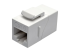 N235-001-WH - Eaton Tripp Lite Series Straight-Through Modular In-Line Snap-In Coupler - Höger vinkel