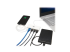 U460-003-3AG-C - Eaton Tripp Lite series 3-Port USB-C hub w/ Gigabit ethernet GbE, USB-C Charging USB Type C USB 3.1 Hub - Höger vinkel