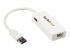 USB31000SPTW - StarTech.com USB 3.0 to Gigabit Ethernet Adapter NIC w/ USB Port (White) - Höger vinkel