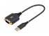 1P1FFC-USB-SERIAL - StarTech.com 1ft (30cm) USB to Serial Adapter Cable, COM Retention, RS232 - Höger vinkel