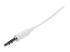 MU3MMMSWH - StarTech.com 3m White Slim 3.5mm Stereo Audio Cable - Höger vinkel